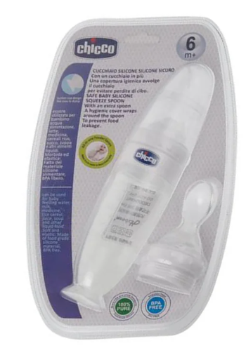 سرلاک خوری سیلیکونی قاشق دار چیکو chicco