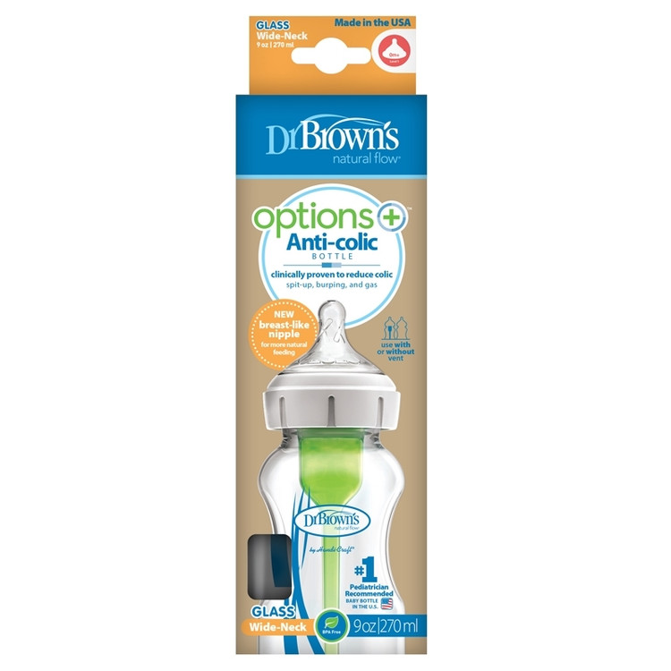شیشه شیر پیرکس پهن 270 میل آنتی کولیک و ضد نفخ 91700 دکتر براون دکتر براونز Dr Brown's