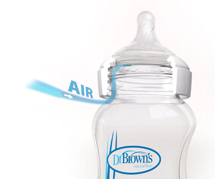 شیشه شیر پیرکس پهن 270 میل آنتی کولیک و ضد نفخ 91700 دکتر براون دکتر براونز Dr Brown's