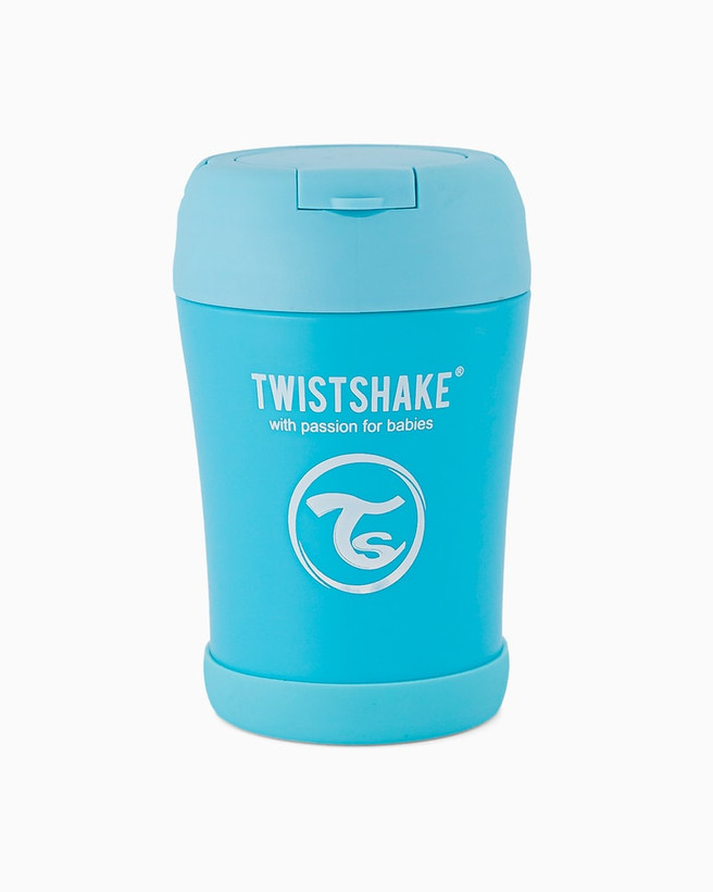 فلاکس فلاسک غذا استیل همراه با قاشق 350 میلی لیتری تویست شیک twistshake