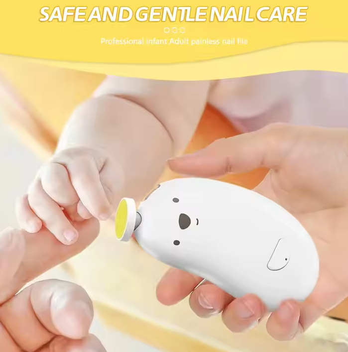سوهان برقی شارژی چراغدار طرح موزی ناخنگیر برقی موز ناخن گیر برقی کودک