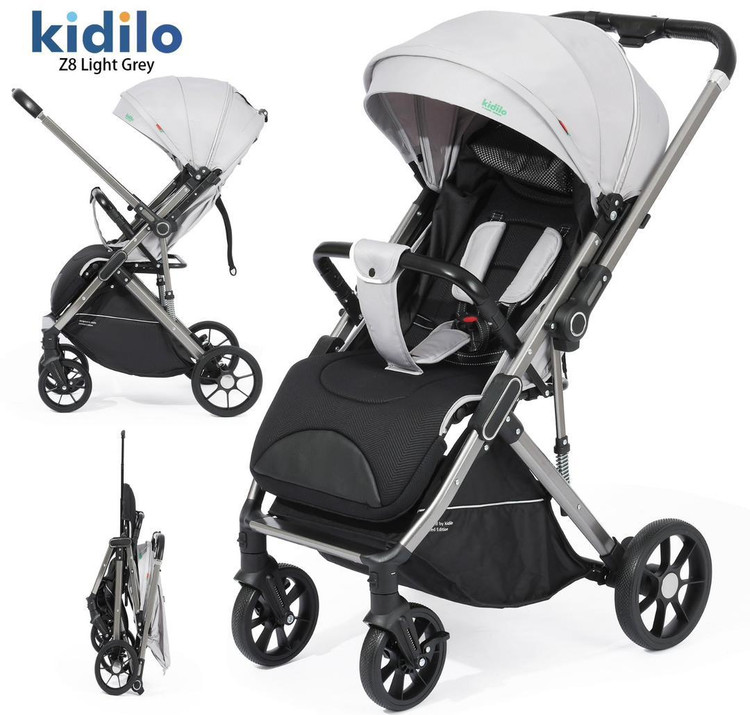 کالسکه مسافرتی دسته دو طرفه رو به مادر شو مدل z8 کیدیلو kidilo