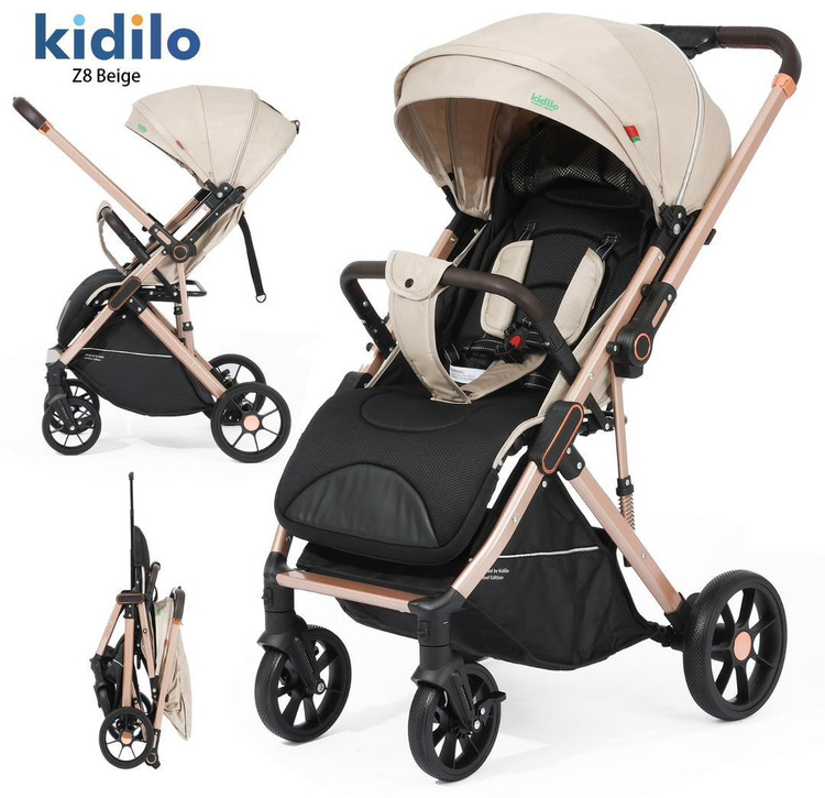 کالسکه مسافرتی دسته دو طرفه رو به مادر شو مدل z8 کیدیلو kidilo