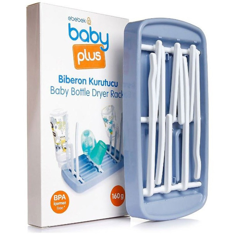 آبچکان پایه دار تاشو | استند خشک کن شیشه شیر ebebek baby plus