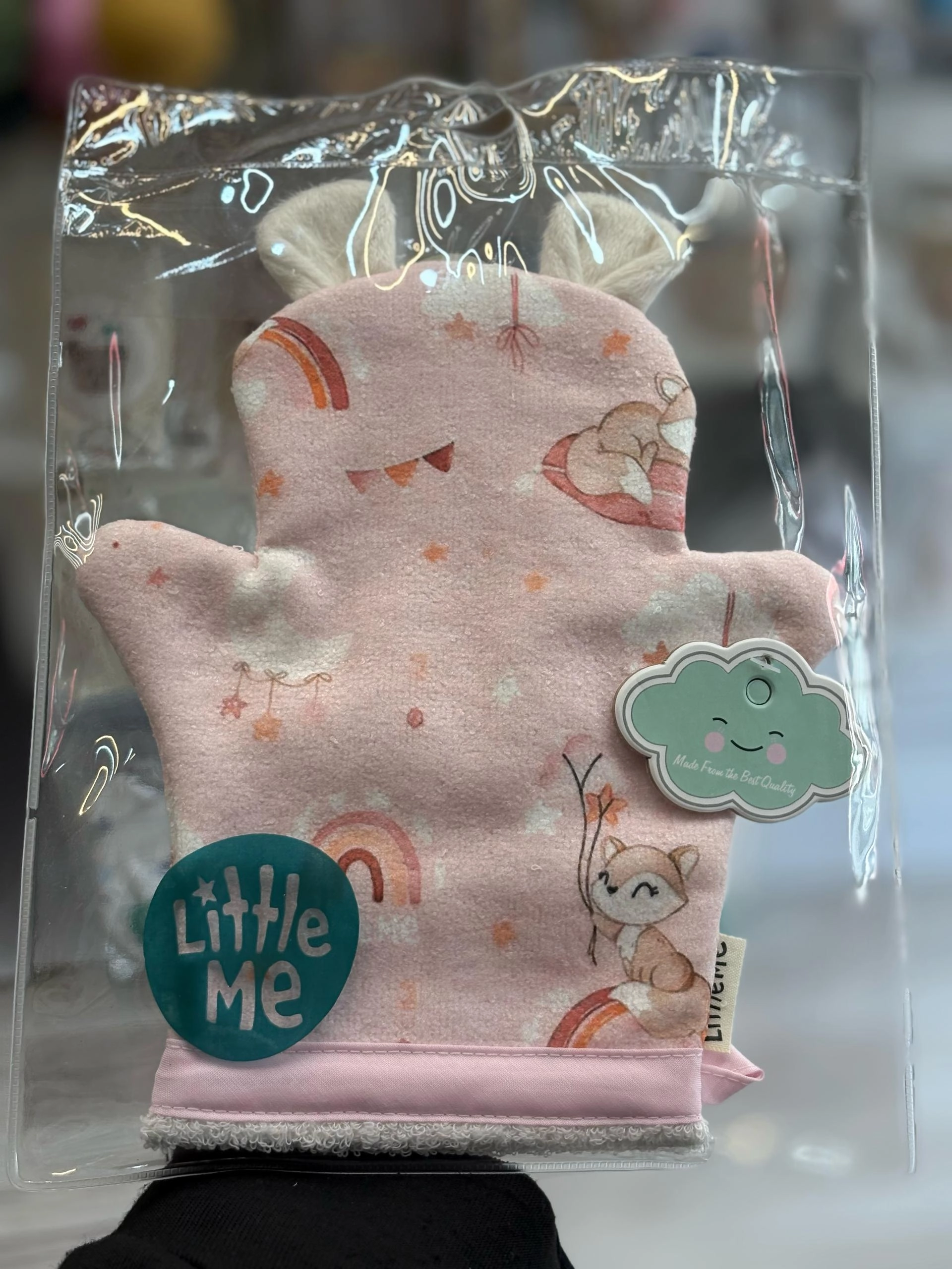 لیف حمام طرح چاپی کودک little me لیتل می | لیف حمام کودک