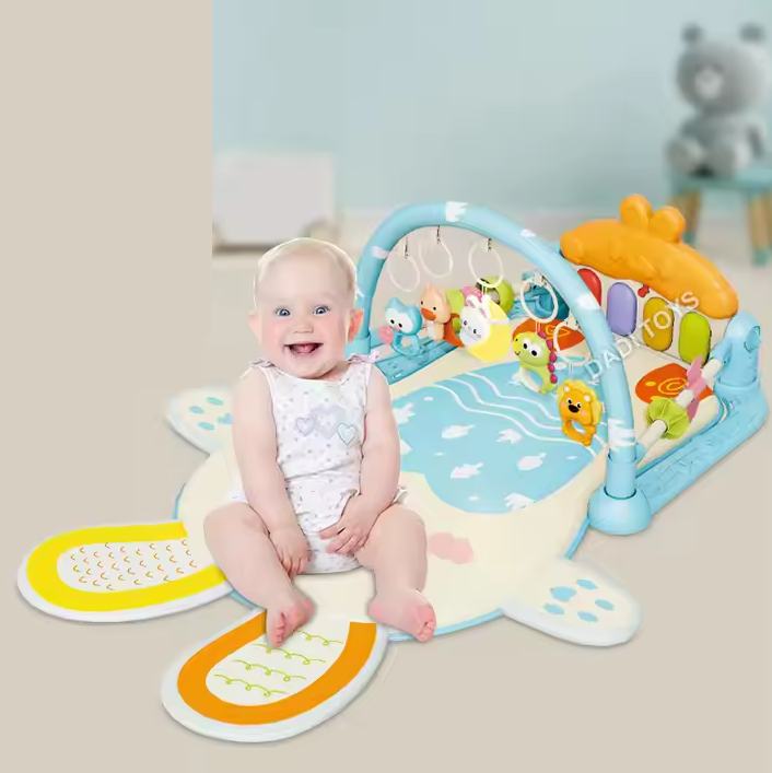 تشک بازی پیانویی طرح خرگوش کد 368-31 | زیرانداز بازی موزیکال aiyingle دو رنگ