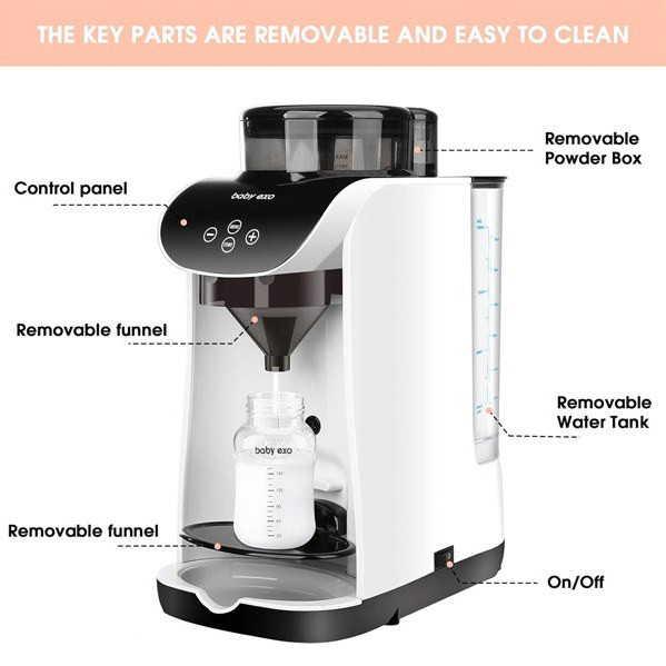 دستگاه شیر ساز مدل 220Formula Dispenser Machine بی بی اکسو Baby Exo (ارسال فوری) | دستگاه شیرخشک ساز نوزاد بیبی اکسو شیرساز
