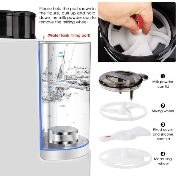 دستگاه شیر ساز مدل 220Formula Dispenser Machine بی بی اکسو Baby Exo (ارسال فوری) | دستگاه شیرخشک ساز نوزاد بیبی اکسو شیرساز