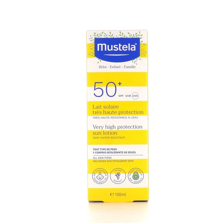لوسیون ضد آفتاب 100 میل موستلا Mustela | ضد آفتاب نوزاد با محافظت بالا