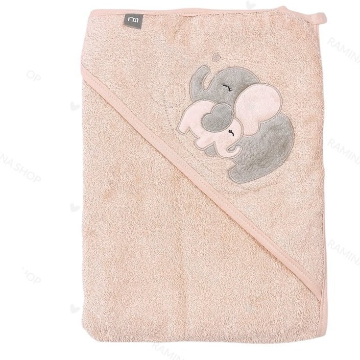 ست حوله نوزادی 5 تکه طرح فیل و بچه مدل کیمونو مادرکر mothercare