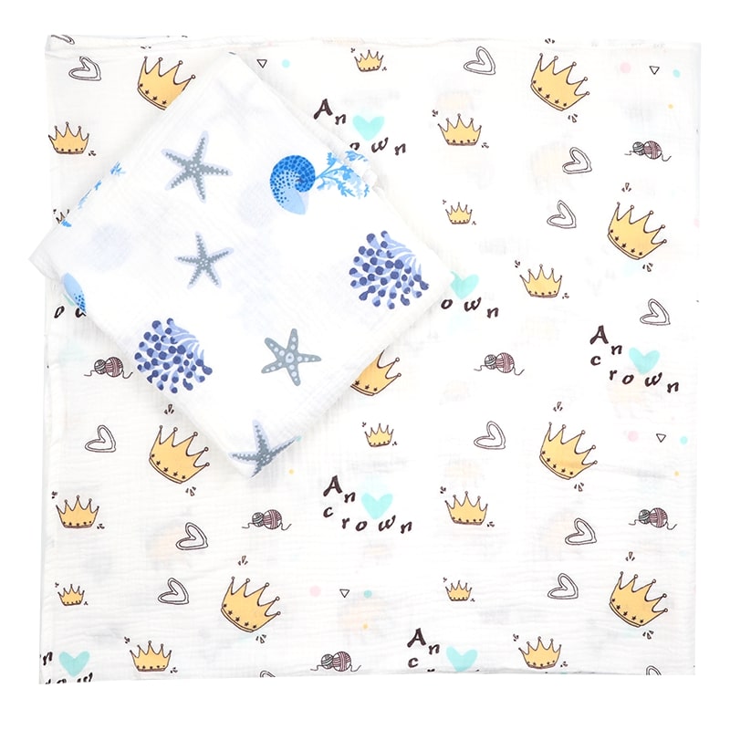 دورپیچ و خشک کن 2عددی چندکاره موسلین نوزاد بیبی فور لایف baby4life