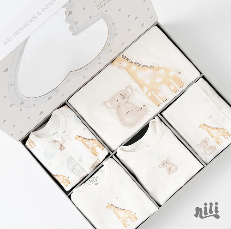 ست بیمارستانی جعبه ای 13 تکه نیلی nili طرح کوآلا کد 3982