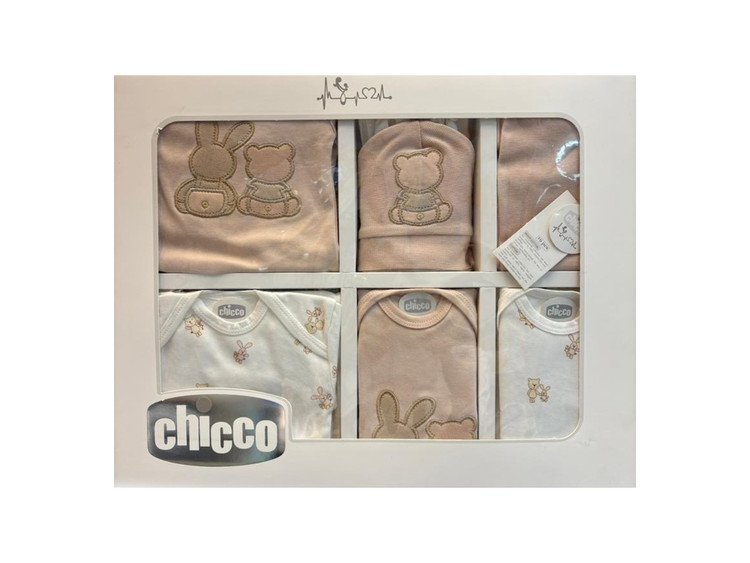 ست بیمارستانی جعبه ای 19 تکه چیکو Chicco طرح خرس و خرگوش