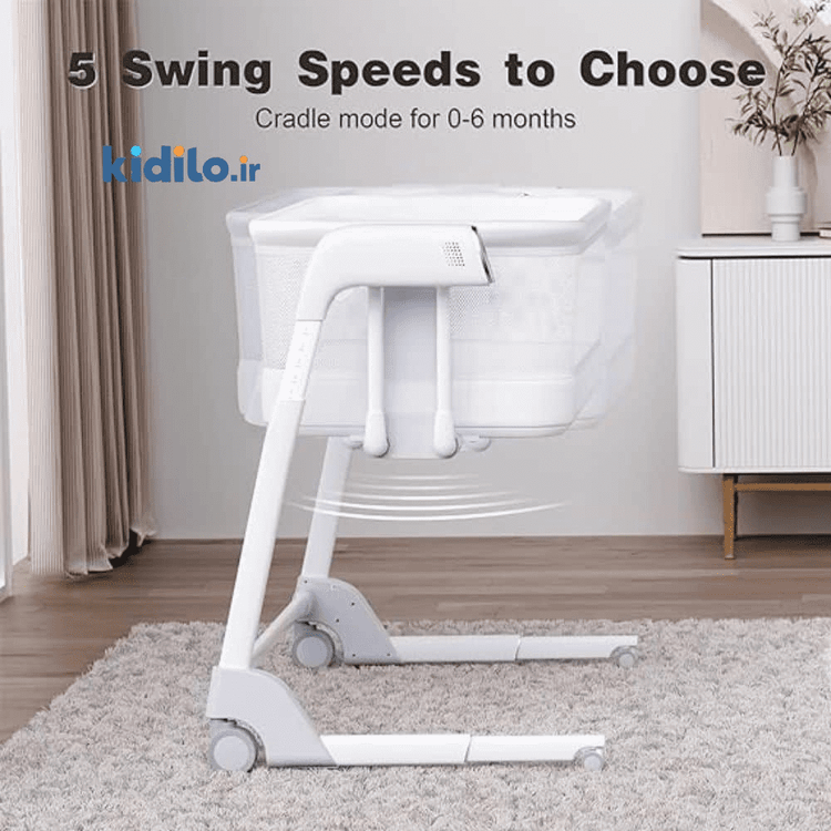 تخت و گهواره کنار مادر 3 کاره کیدیلو Kidilo کد SG506G رنگ کرم
