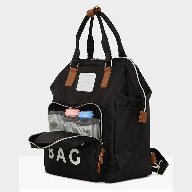 ساک لوازم بیبی بگ Baby Bag رنگ مشکی | ساک کوله ای کودک