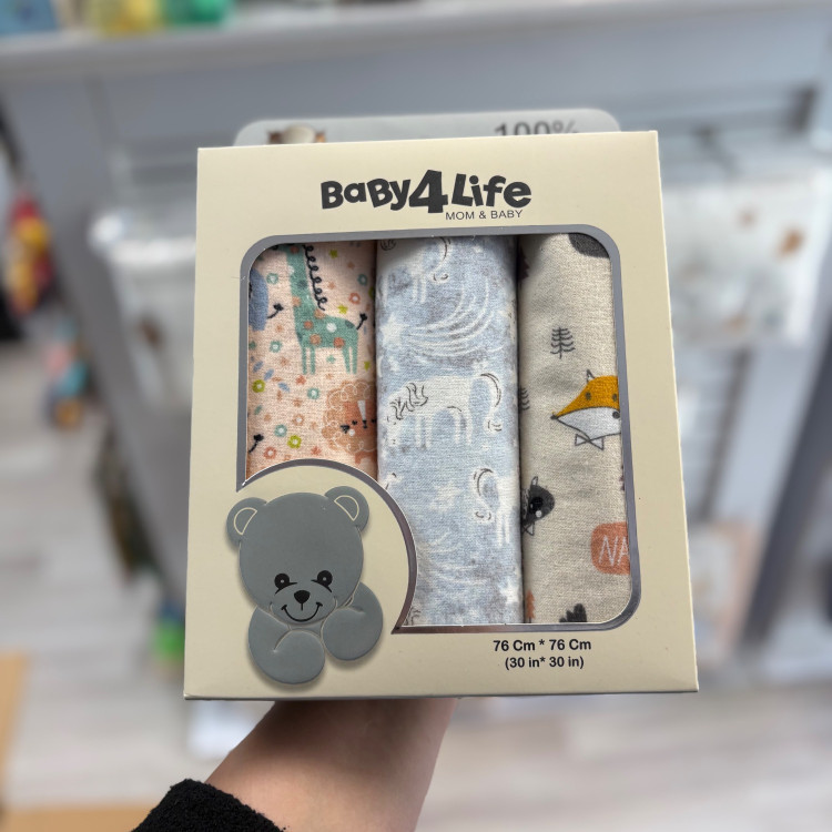 خشک کن 3 عددی نوزاد بیبی فور لایف baby4life