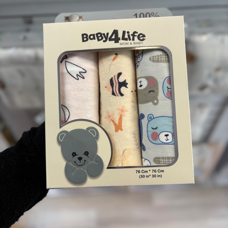 خشک کن 3 عددی نوزاد بیبی فور لایف baby4life