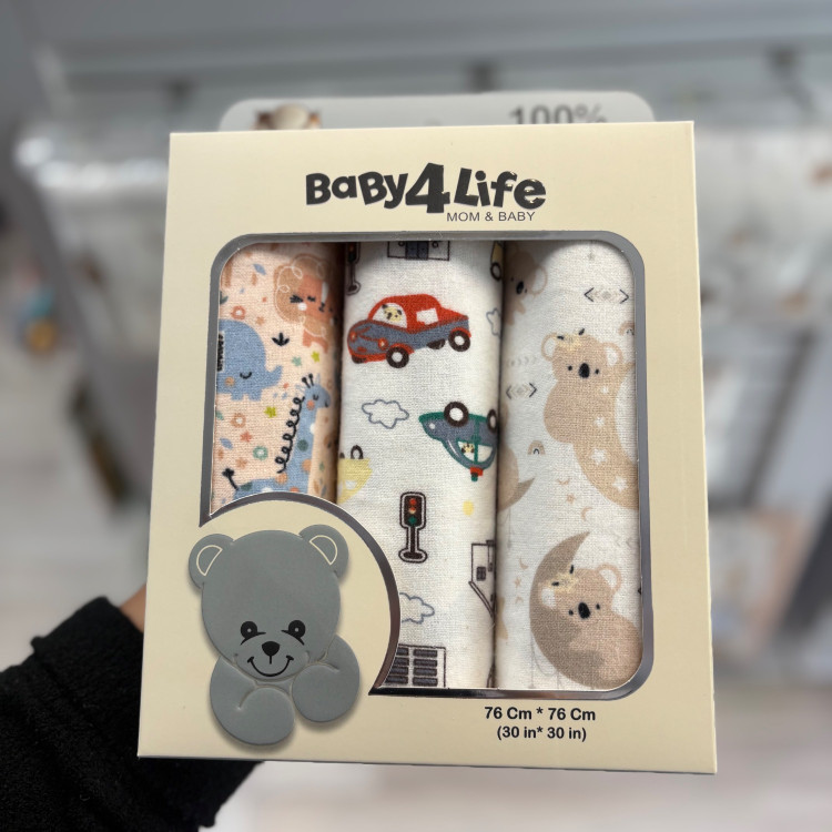 خشک کن 3 عددی نوزاد بیبی فور لایف baby4life
