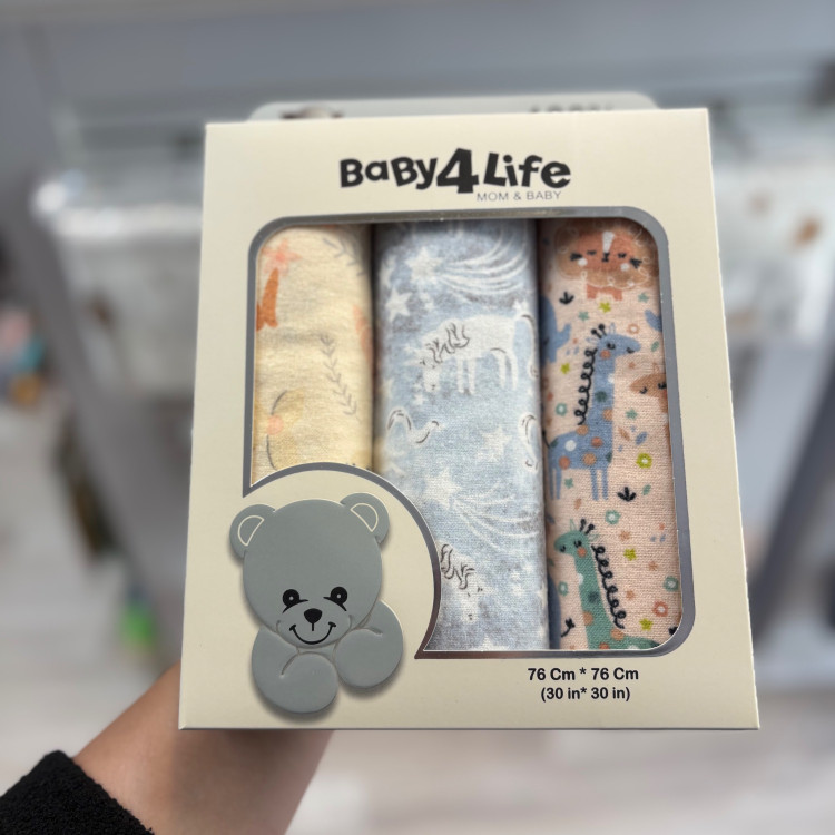 خشک کن 3 عددی نوزاد بیبی فور لایف baby4life
