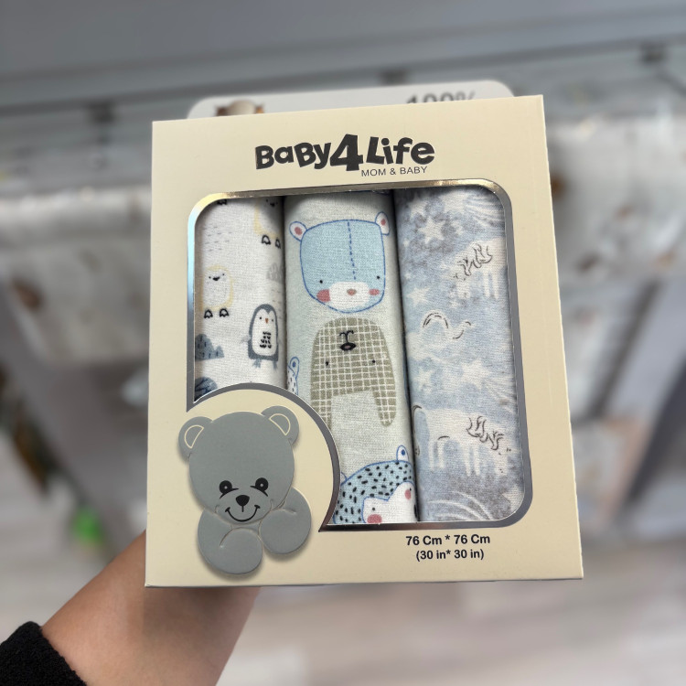 خشک کن 3 عددی نوزاد بیبی فور لایف baby4life