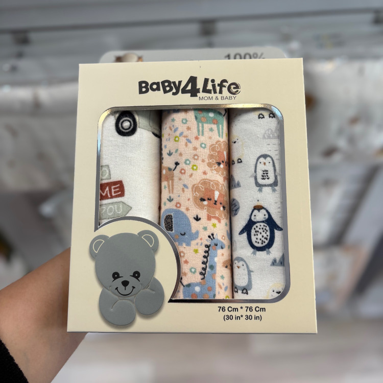 خشک کن 3 عددی نوزاد بیبی فور لایف baby4life
