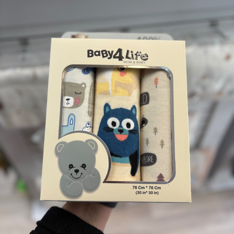 خشک کن 3 عددی نوزاد بیبی فور لایف baby4life