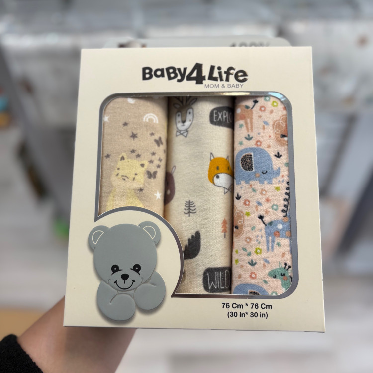 خشک کن 3 عددی نوزاد بیبی فور لایف baby4life