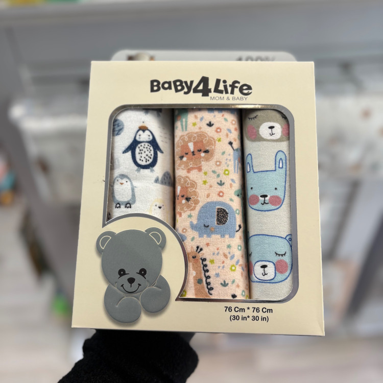 خشک کن 3 عددی نوزاد بیبی فور لایف baby4life