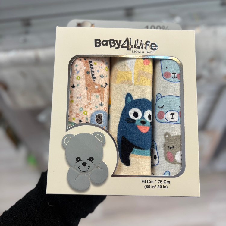 خشک کن 3 عددی نوزاد بیبی فور لایف baby4life