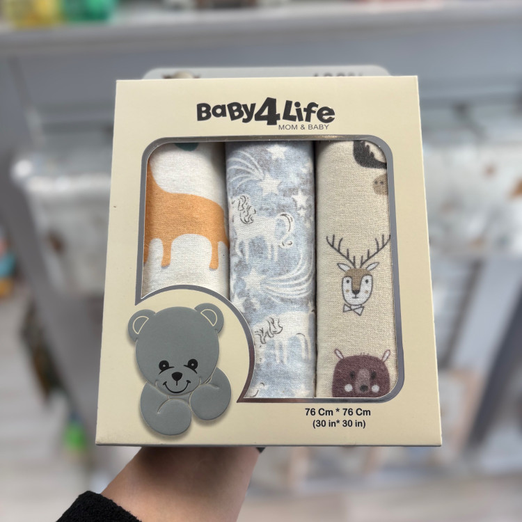 خشک کن 3 عددی نوزاد بیبی فور لایف baby4life