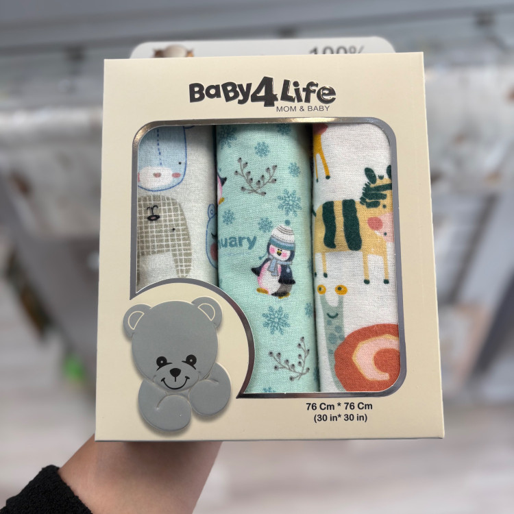 خشک کن 3 عددی نوزاد بیبی فور لایف baby4life