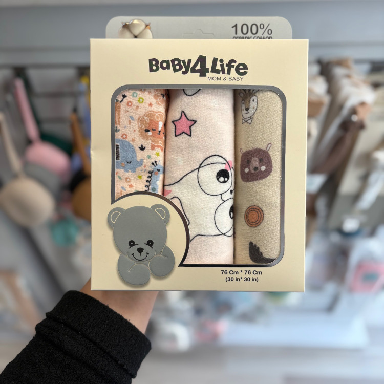 خشک کن 3 عددی نوزاد بیبی فور لایف baby4life