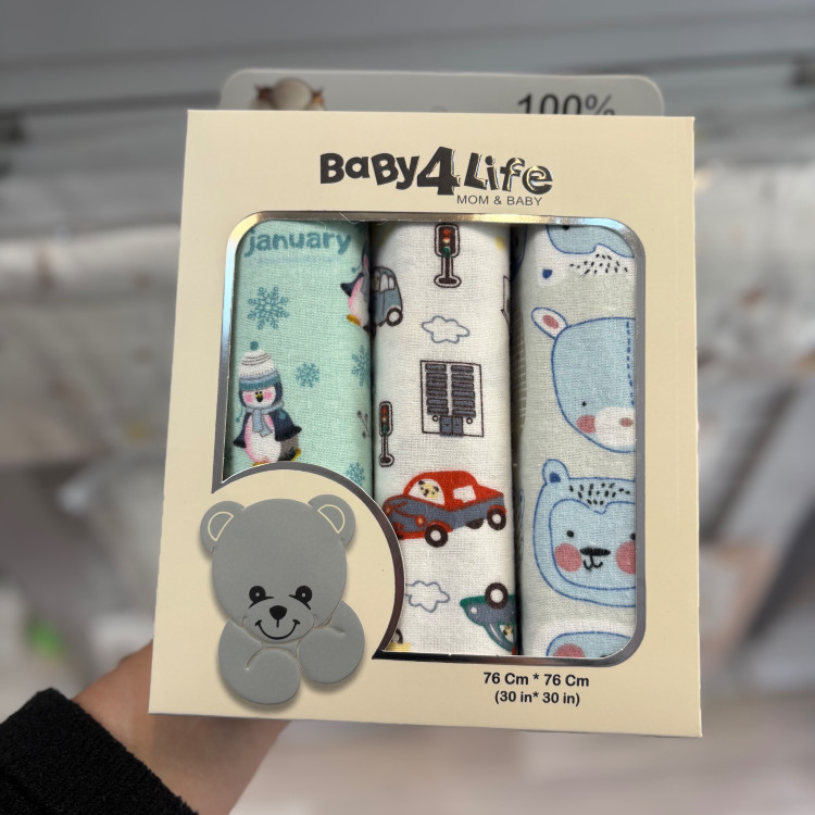 خشک کن 3 عددی نوزاد بیبی فور لایف baby4life