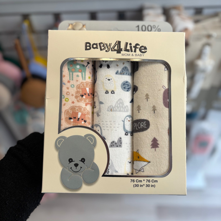 خشک کن 3 عددی نوزاد بیبی فور لایف baby4life