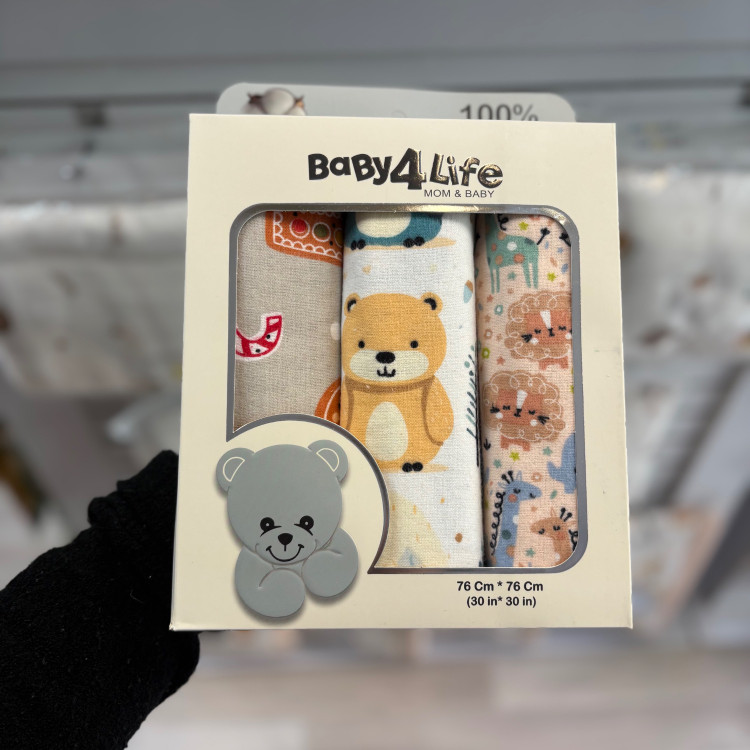 خشک کن 3 عددی نوزاد بیبی فور لایف baby4life