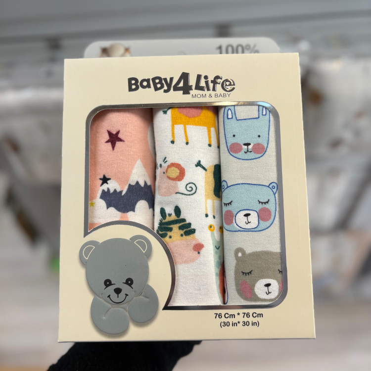 خشک کن 3 عددی نوزاد بیبی فور لایف baby4life