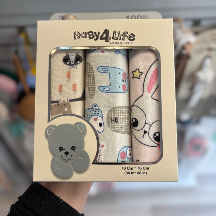 خشک کن 3 عددی نوزاد بیبی فور لایف baby4life