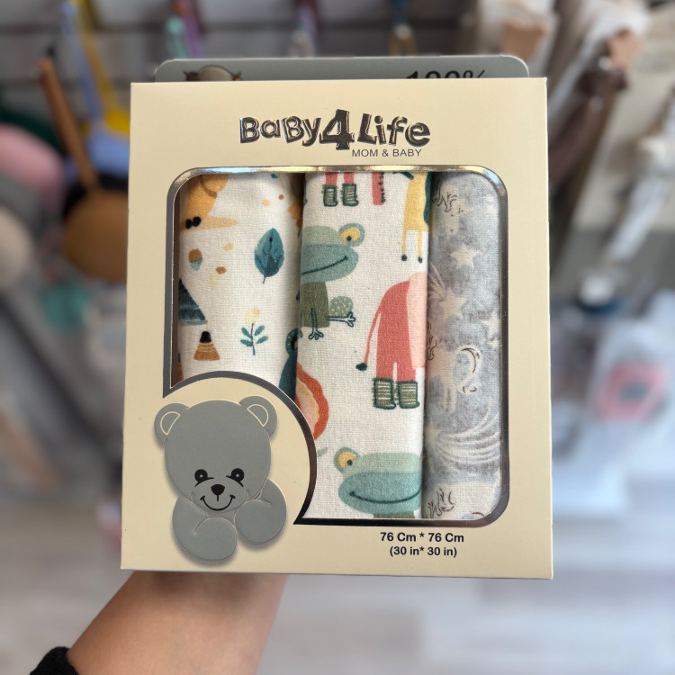 خشک کن 3 عددی نوزاد بیبی فور لایف baby4life