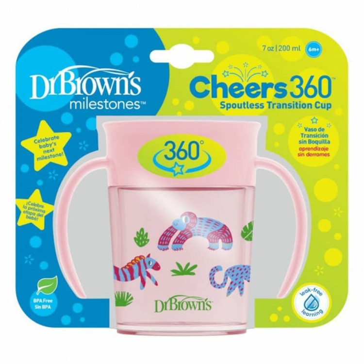 لیوان آبمیوه خوری 360 درجه ظرفیت 200 میل دکتر براون دکتر براونز Dr Brown's کد 71005 و 71006