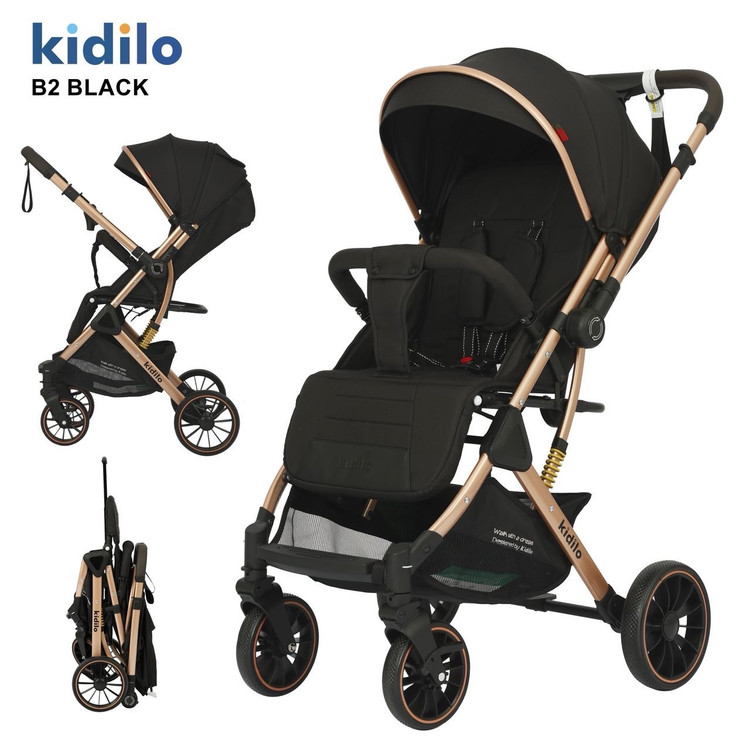 کالسکه مسافرتی دسته دو طرفه رو به مادر شو مدل B2 کیدیلو kidilo