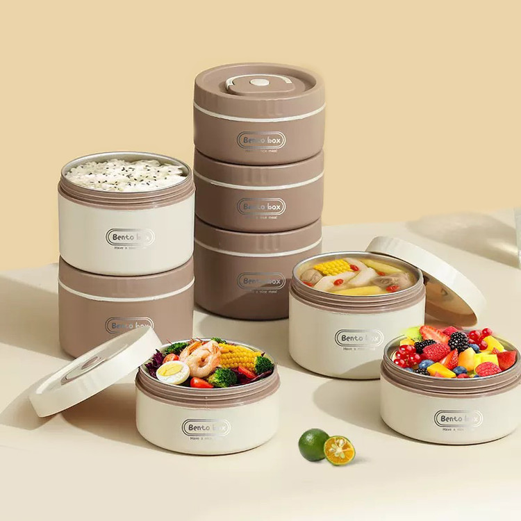 مجموعه فلاکس فلاسک غذا کودک bento داخل استیل همراه با کاور عایق و نگهدارنده دما