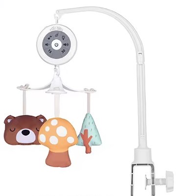 آویز تخت موزیکال چرخشی نور دار نوزاد مدل خرسی konig kids کد 63652