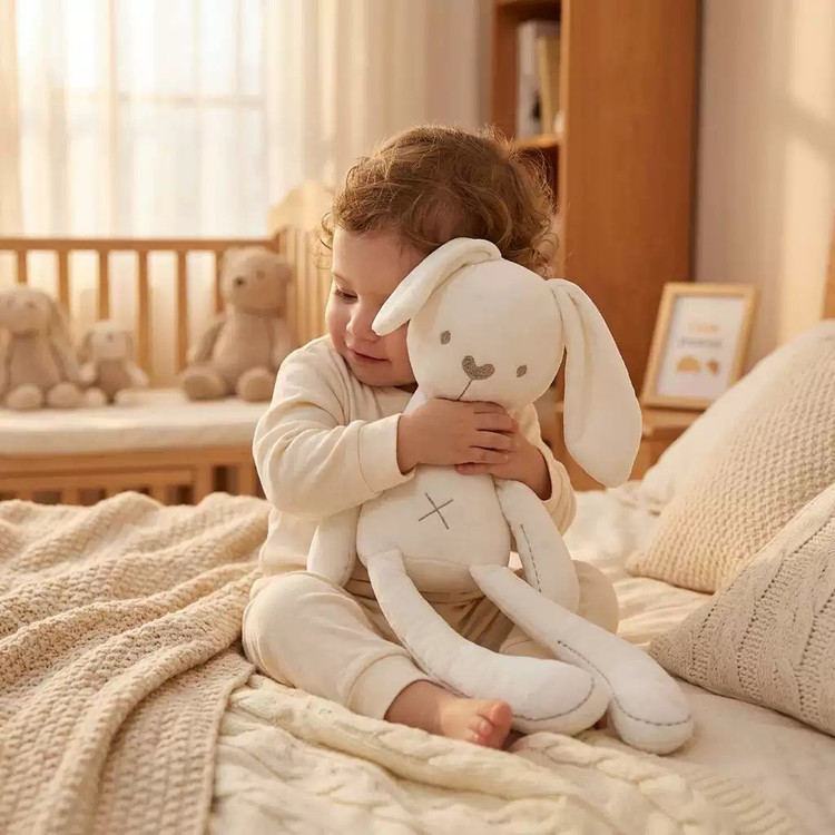 عروسک پولیشی نوزاد طرح خرگوش 40 سانتی ماماس پاپاس mamas & papas