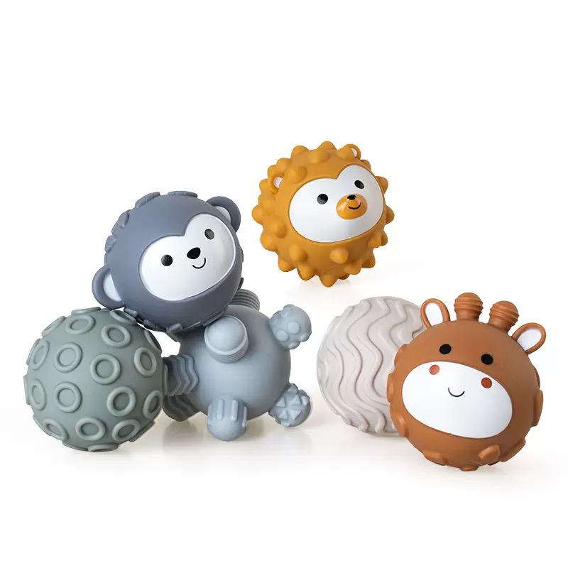 پوپت گرد حسی آموزشی سیلیکونی 6 عددی کودک konig kids