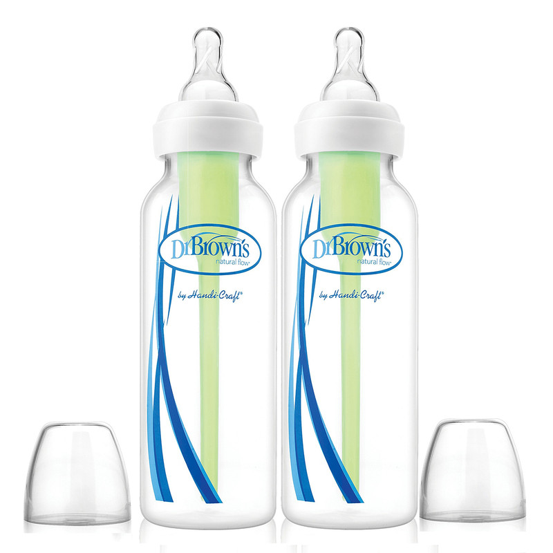 پک 2 عددی شیشه شیر طلقی باریک دکتر براونز مدل 82006 حجم 250 میلی لیتر Dr Brown's دکتر براون