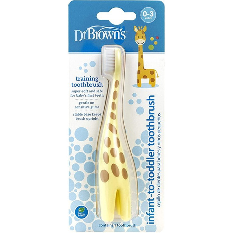 مسواک آموزشی کودک طرح زرافه hg060 دکتر بروانز Dr Brown's دکتر براون