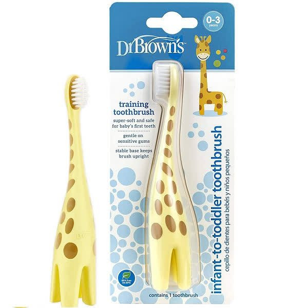 مسواک آموزشی کودک طرح زرافه hg060 دکتر بروانز Dr Brown's دکتر براون