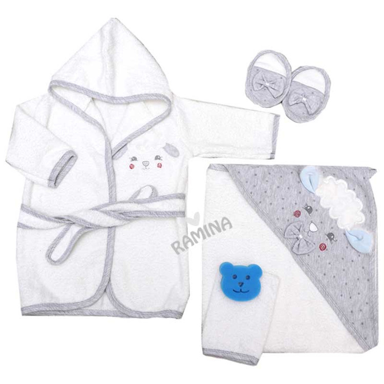 ست حوله تن پوش نوزاد 5 تکه ترکیه اکه بیبی eke baby