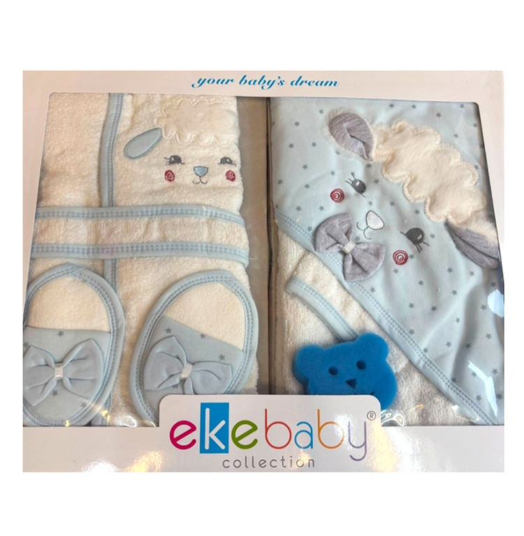 ست حوله تن پوش نوزاد 5 تکه ترکیه اکه بیبی eke baby